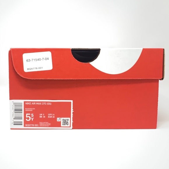 Nike Air Max 270 'Triple Black' GS Sizes - Picture 8 of 8